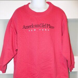 American Girl New York Red Sweat Shirt LS Size XS Girl's